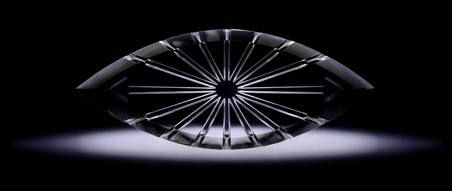 The Present eye, in glass